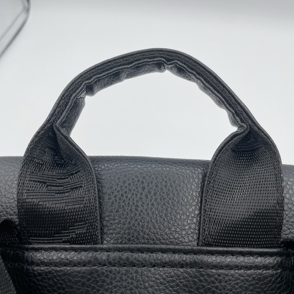 Botkier New York Black Nylon Backpack Branded Straps Bag Travel Classic Utility - Picture 6 of 7
